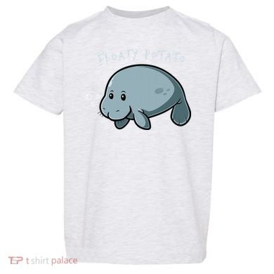 Floaty Potato Manatee Chubby Mermaid Funny Sea Cow Animal Toddler T-Shirt