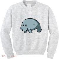Floaty Potato Manatee Chubby Mermaid Funny Sea Cow Animal Kids Sweatshirt thumb 0