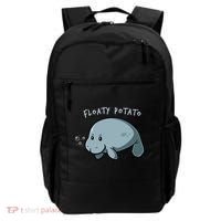 Floaty Potato Manatee Chubby Mermaid Funny Sea Cow Animal Backpack thumb 0