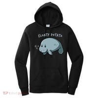 Floaty Potato Manatee Chubby Mermaid Funny Sea Cow Animal Women's Hoodie thumb 0