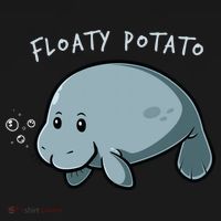 Floaty Potato Manatee Chubby Mermaid Funny Sea Cow Animal Women's Hoodie thumb 2