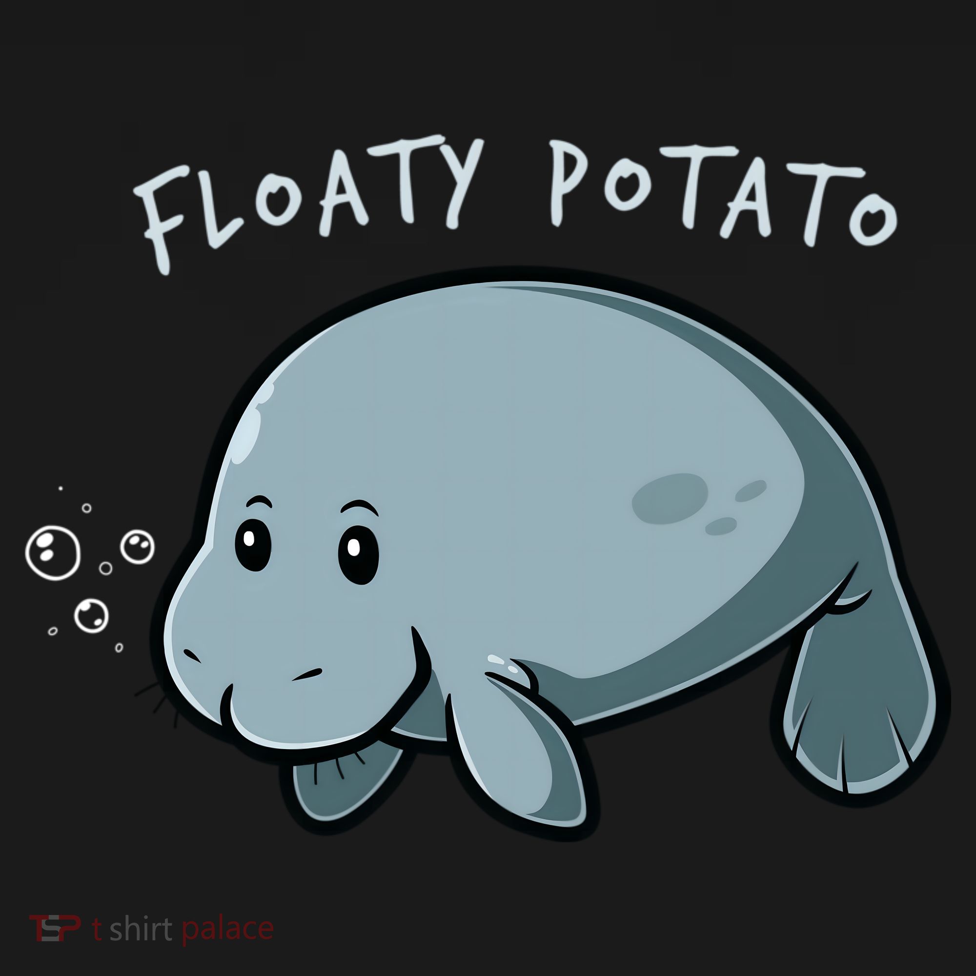 Floaty Potato Manatee Chubby Mermaid Funny Sea Cow Animal Women's Hoodie