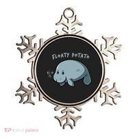 Floaty Potato Manatee Chubby Mermaid Funny Sea Cow Animal Ornament thumb 0