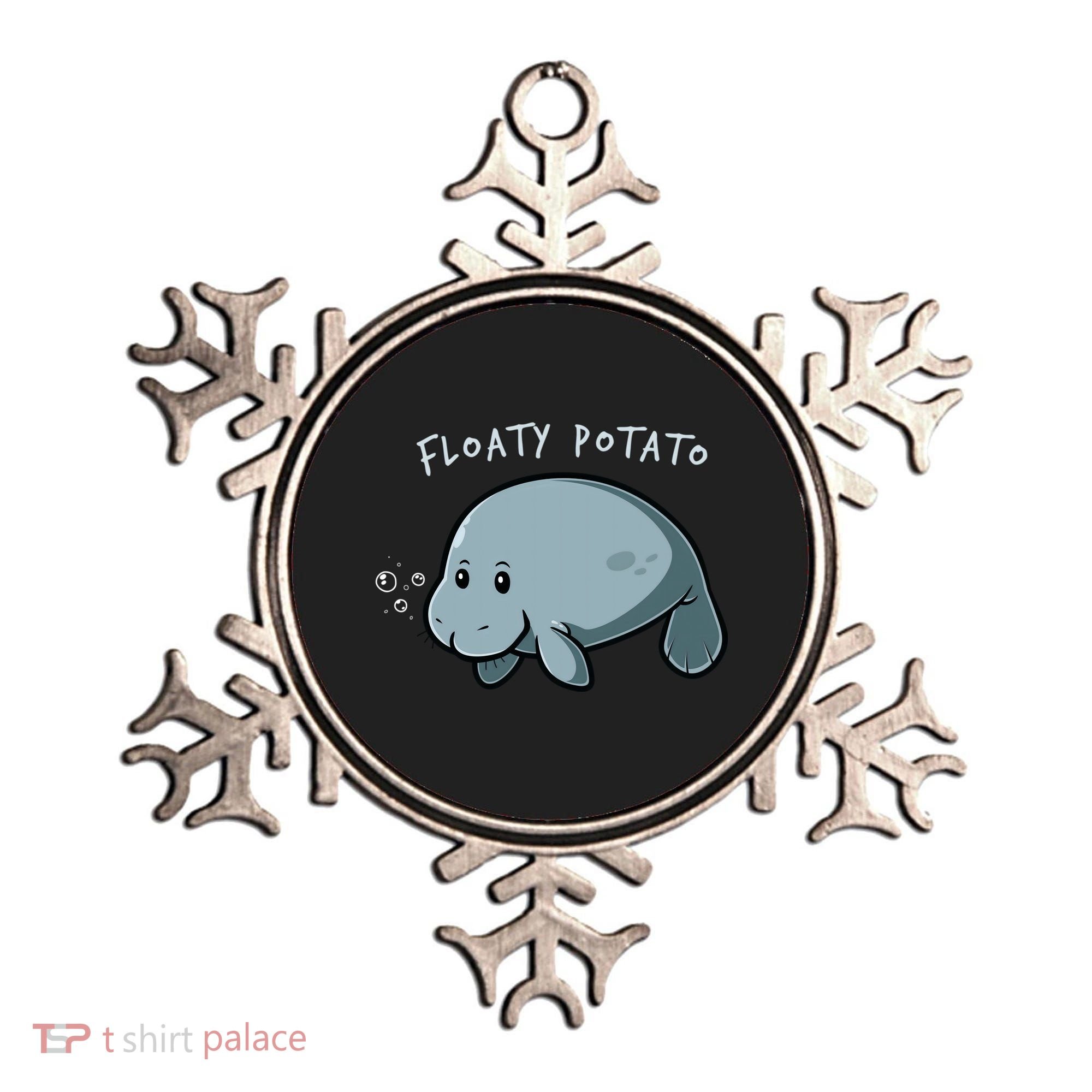 Floaty Potato Manatee Chubby Mermaid Funny Sea Cow Animal Ornament