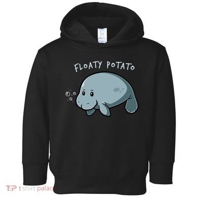 Floaty Potato Manatee Chubby Mermaid Funny Sea Cow Animal Toddler Hoodie