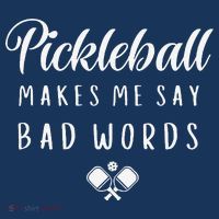 Funny Pickleball Makes Me Say Bad Words Pickleball Players Women's Hoodie thumb 2
