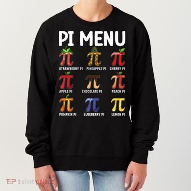 Funny Pi Menu Pi Day Women's Sweatshirt