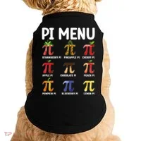 Funny Pi Menu Pi Day Doggie Tank thumb 0