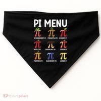 Funny Pi Menu Pi Day USA-Made Doggie Bandana thumb 0