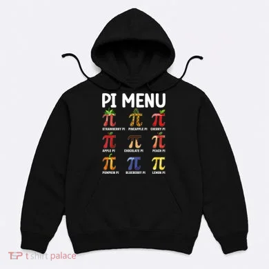 Funny Pi Menu Pi Day Hoodie