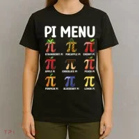 Funny Pi Menu Pi Day T-Shirt thumb 4
