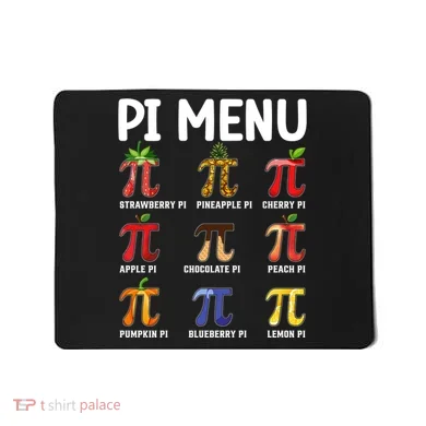 Funny Pi Menu Pi Day Mousepad
