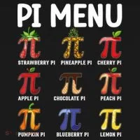 Funny Pi Menu Pi Day Ornament thumb 1