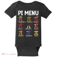 Funny Pi Menu Pi Day Baby Bodysuit thumb 0