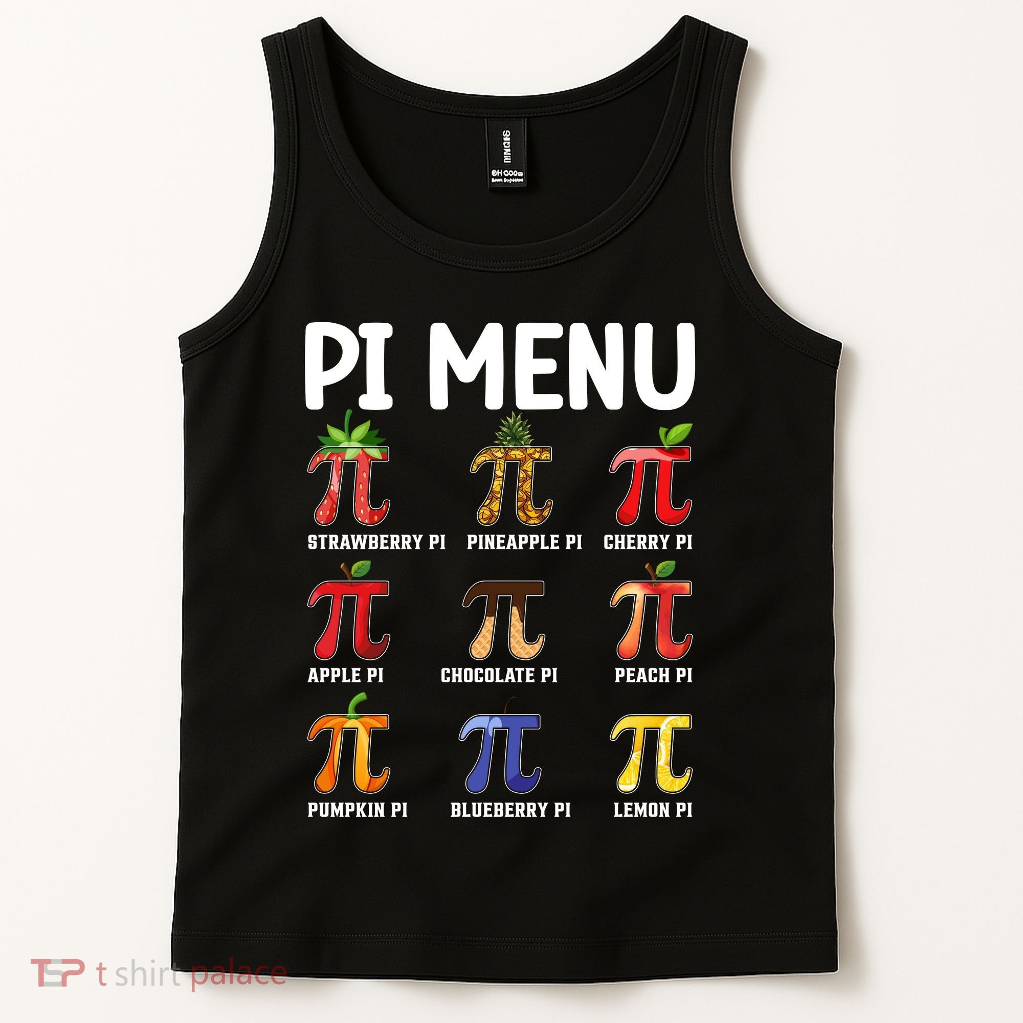 Funny Pi Menu Pi Day Tank Top