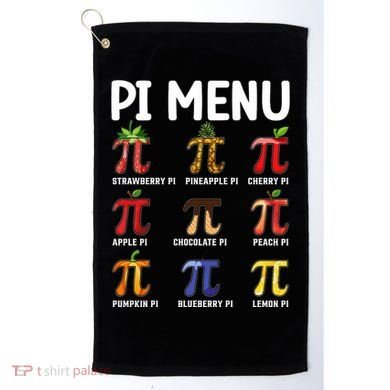 Funny Pi Menu Pi Day Golf Towel