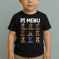 Funny Pi Menu Pi Day Toddler T-Shirt thumb 2