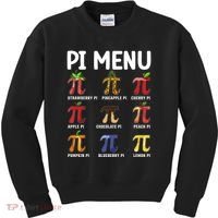 Funny Pi Menu Pi Day Kids Sweatshirt thumb 0