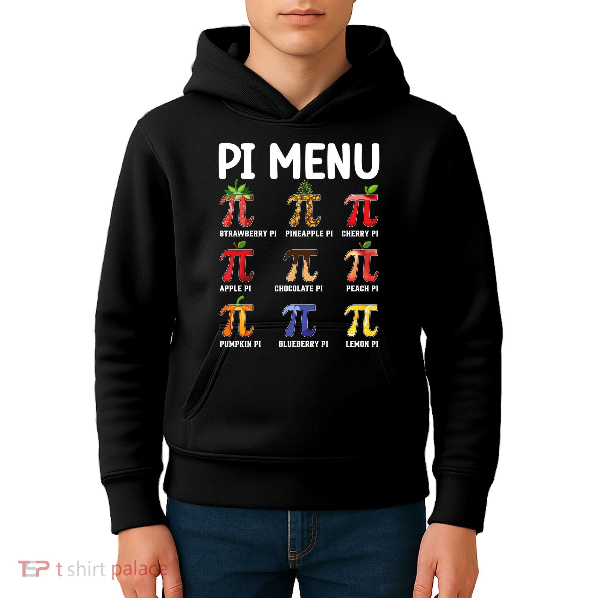 Funny Pi Menu Pi Day Kids Hoodie