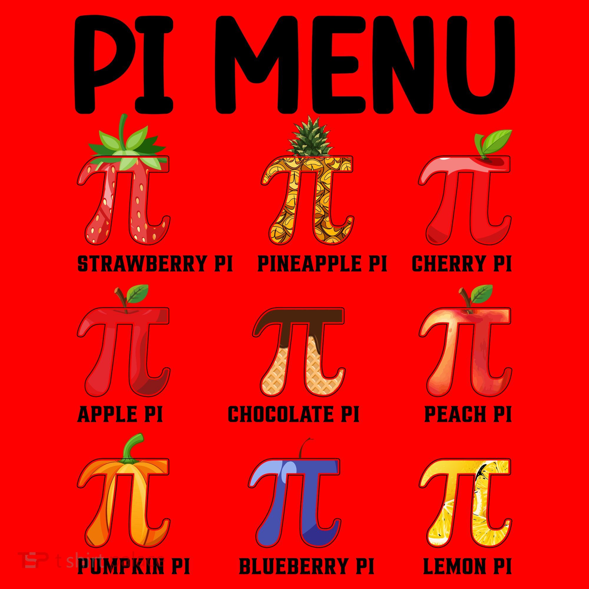 Funny Pi Menu Pi Day Santa Hat