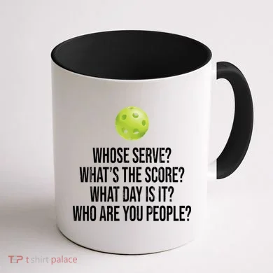 Funny Pickleball Meme Coffee Mug back