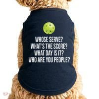 Funny Pickleball Meme Doggie Tank thumb 0