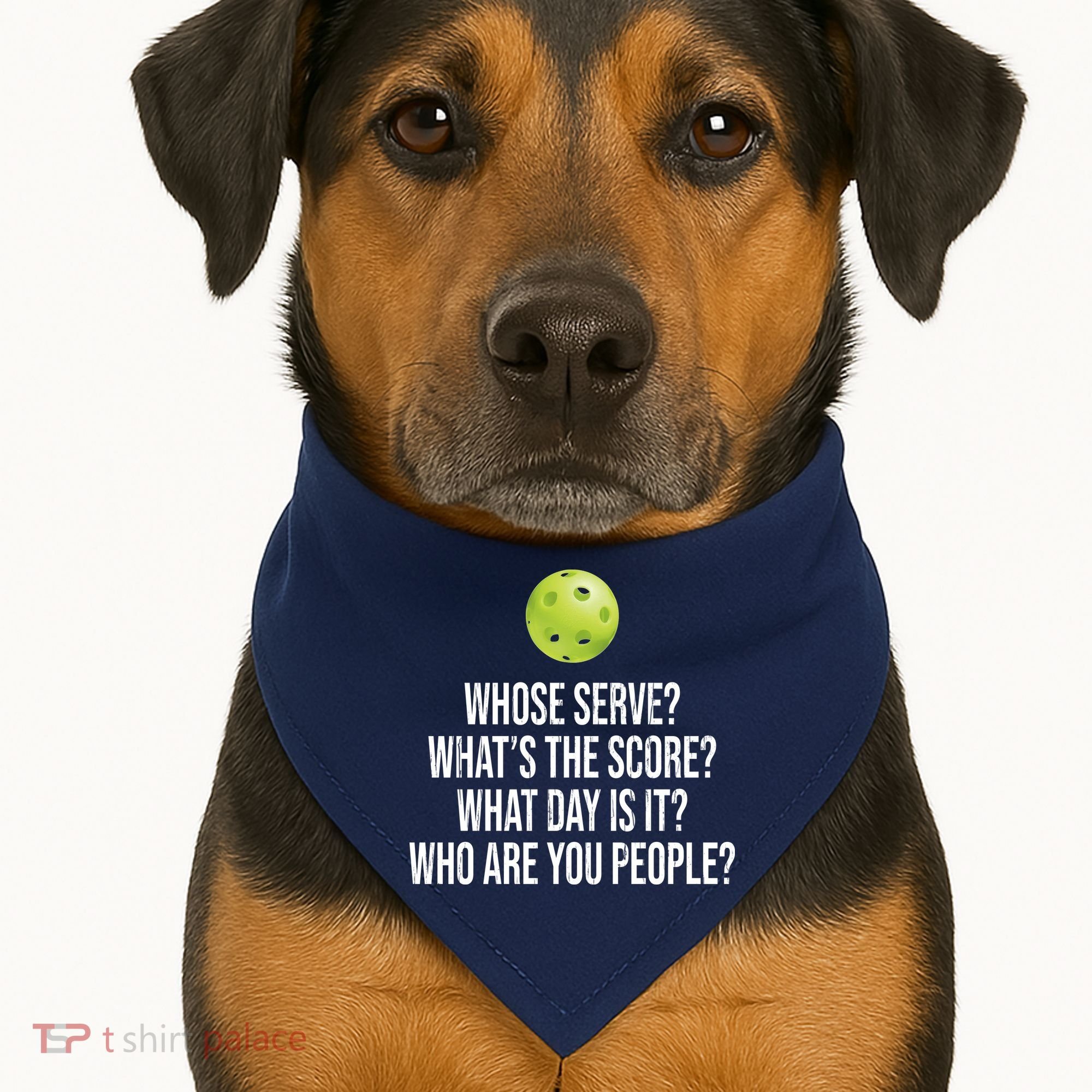 Funny Pickleball Meme USA-Made Doggie Bandana