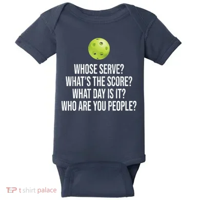 Funny Pickleball Meme Baby Bodysuit