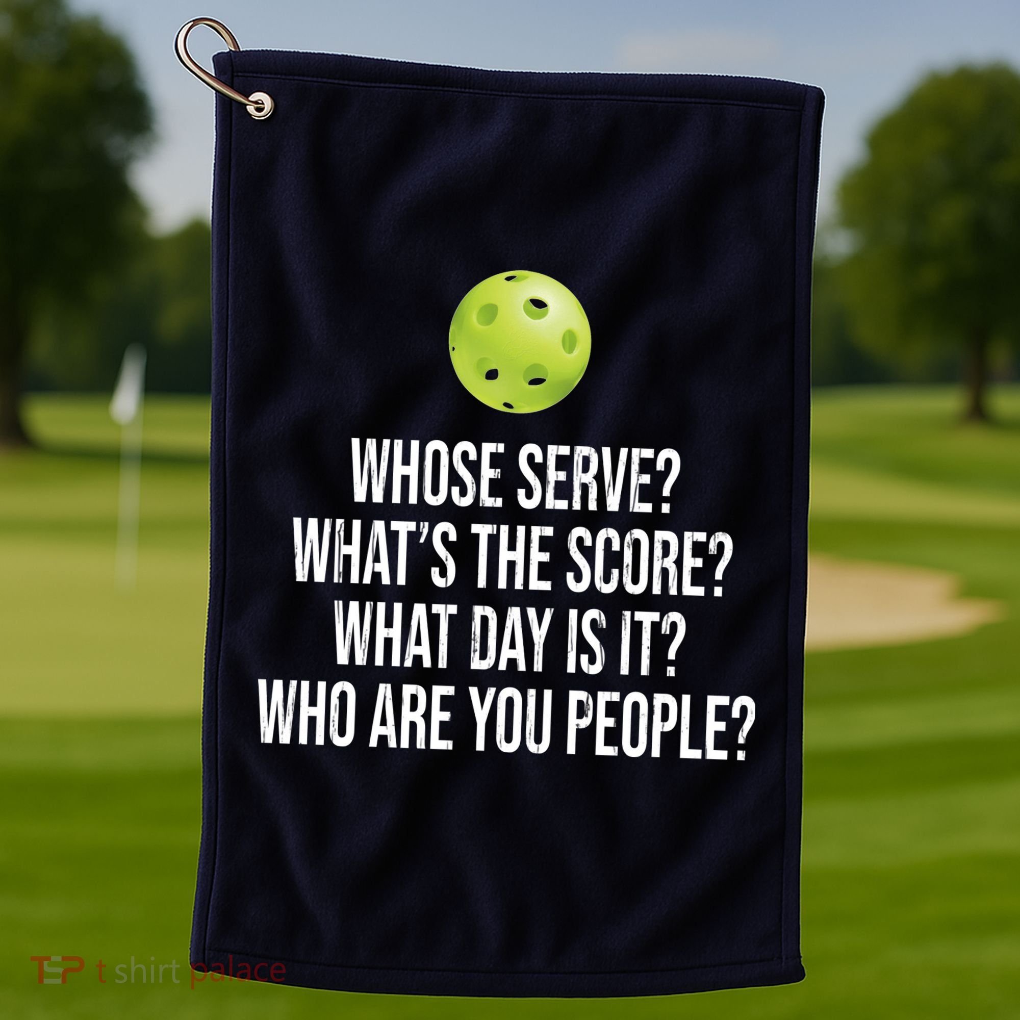 Funny Pickleball Meme Golf Towel