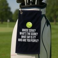 Funny Pickleball Meme Golf Towel thumb 2