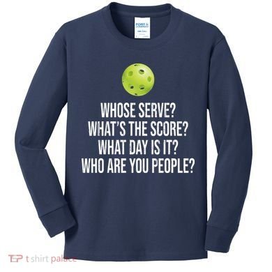 Funny Pickleball Meme Kids Long Sleeve Shirt