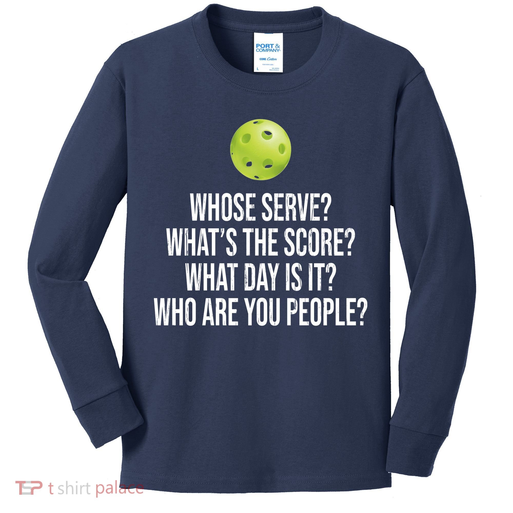 Funny Pickleball Meme Kids Long Sleeve Shirt