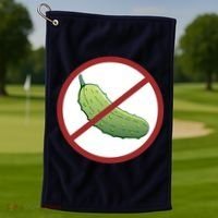 Fun Pickleball, No Pickle, Pickleball For Life Golf Towel thumb 1