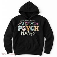 Funny Psychiatric Nurse Rn Cute Psych Nurse Squad Pmhnp Hoodie thumb 0