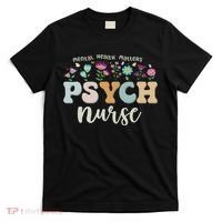 Funny Psychiatric Nurse Rn Cute Psych Nurse Squad Pmhnp T-Shirt thumb 0