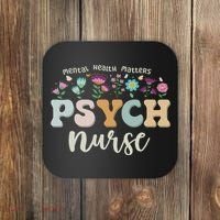 Funny Psychiatric Nurse Rn Cute Psych Nurse Squad Pmhnp Coaster thumb 0