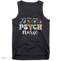 Funny Psychiatric Nurse Rn Cute Psych Nurse Squad Pmhnp Tank Top thumb 0