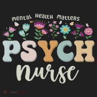 Funny Psychiatric Nurse Rn Cute Psych Nurse Squad Pmhnp Golf Towel thumb 3