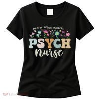 Funny Psychiatric Nurse Rn Cute Psych Nurse Squad Pmhnp Women's T-Shirt thumb 0