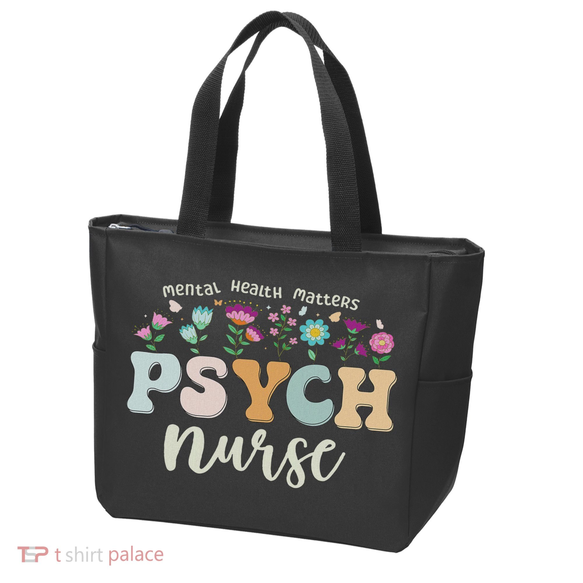 Funny Psychiatric Nurse Rn Cute Psych Nurse Squad Pmhnp Tote Bag