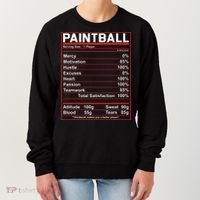 Funny Paintball Nutrition Facts Women's Sweatshirt thumb 0