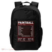 Funny Paintball Nutrition Facts Backpack thumb 0