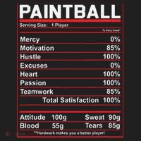 Funny Paintball Nutrition Facts Tumbler thumb 3