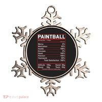 Funny Paintball Nutrition Facts Ornament thumb 0