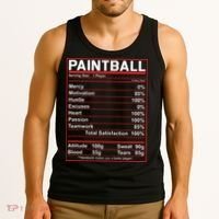 Funny Paintball Nutrition Facts Tank Top thumb 3
