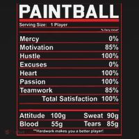 Funny Paintball Nutrition Facts Tank Top thumb 6