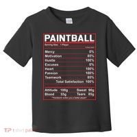 Funny Paintball Nutrition Facts Toddler T-Shirt thumb 0