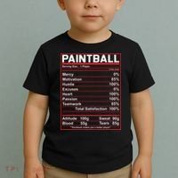 Funny Paintball Nutrition Facts Toddler T-Shirt thumb 2
