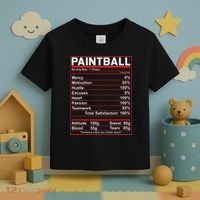 Funny Paintball Nutrition Facts Toddler T-Shirt thumb 3