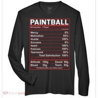 Funny Paintball Nutrition Facts Zone Performance Long-Sleeve T-Shirt thumb 0